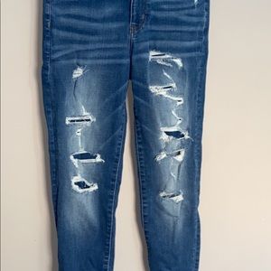 super stretch american eagle regular length jeans